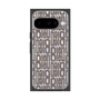 プレミアムスクエアケース with Pixelsnap［ LANVIN en Bleu - Logo Pattern - Black ］