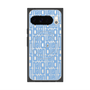 プレミアムスクエアケース with Pixelsnap［ LANVIN en Bleu - Logo Pattern - Blue ］