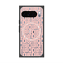 プレミアムスクエアケース with Pixelsnap［ LANVIN en Bleu - Logo Pattern - Pink ］
