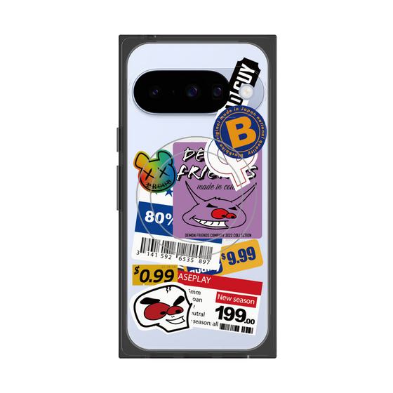 プレミアムスクエアケース with Pixelsnap［ Demon Friends Sticker .1 ］
