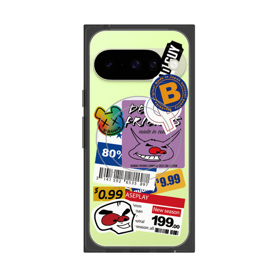 プレミアムスクエアケース with Pixelsnap［ Demon Friends Sticker .1 ］