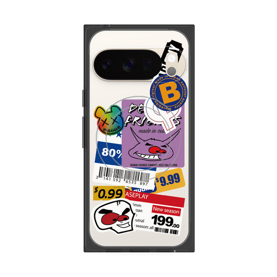 プレミアムスクエアケース with Pixelsnap［ Demon Friends Sticker .1 ］