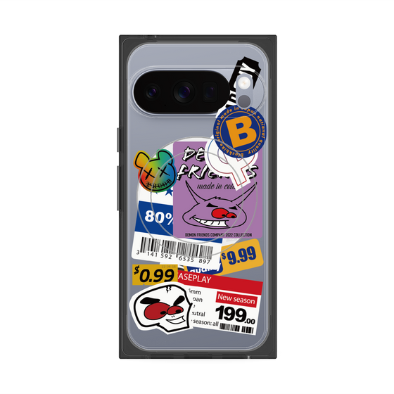 プレミアムスクエアケース with Pixelsnap［ Demon Friends Sticker .1 ］