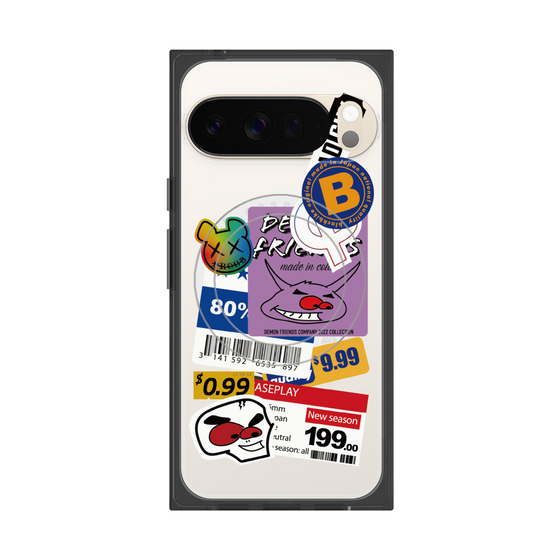 プレミアムスクエアケース with Pixelsnap［ Demon Friends Sticker .1 ］
