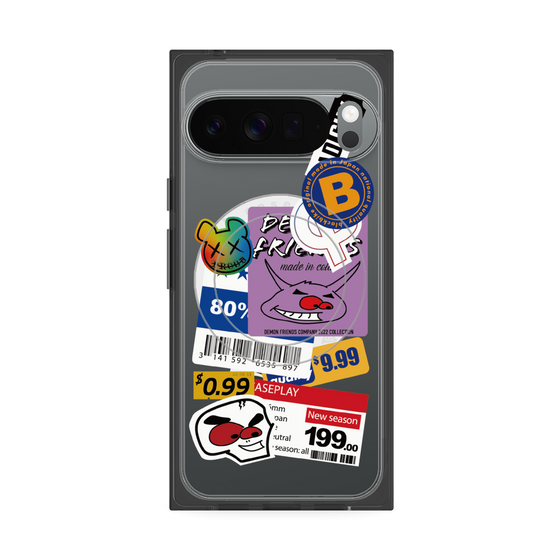 プレミアムスクエアケース with Pixelsnap［ Demon Friends Sticker .1 ］