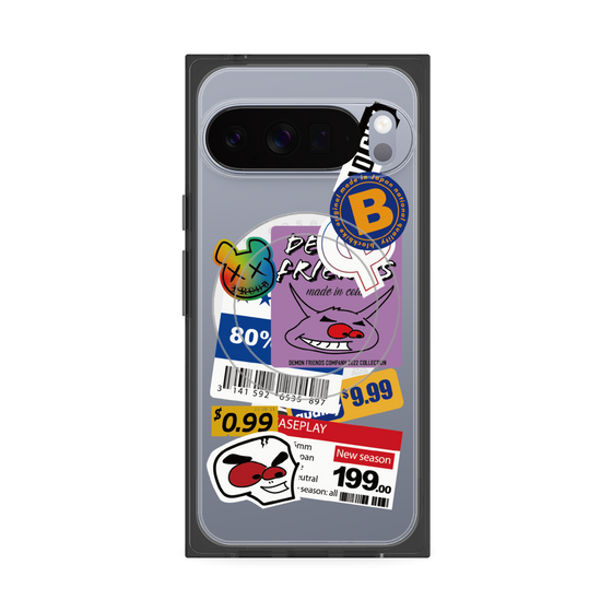 プレミアムスクエアケース with Pixelsnap［ Demon Friends Sticker .1 ］