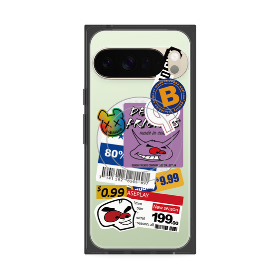 プレミアムスクエアケース with Pixelsnap［ Demon Friends Sticker .1 ］