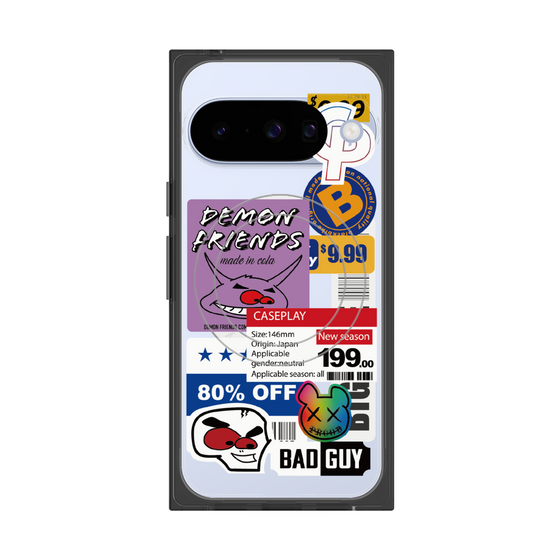 プレミアムスクエアケース with Pixelsnap［ Demon Friends Sticker .3 ］
