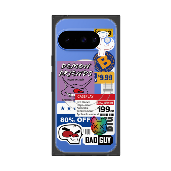 プレミアムスクエアケース with Pixelsnap［ Demon Friends Sticker .3 ］