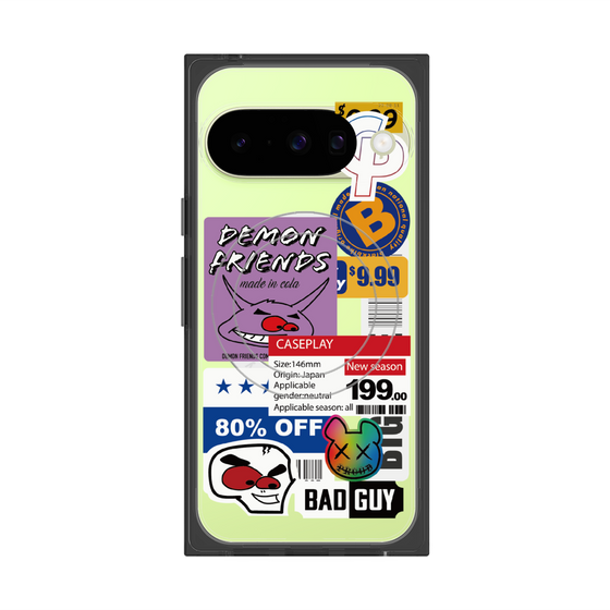 プレミアムスクエアケース with Pixelsnap［ Demon Friends Sticker .3 ］