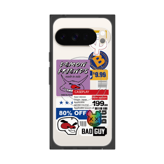 プレミアムスクエアケース with Pixelsnap［ Demon Friends Sticker .3 ］