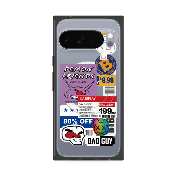 プレミアムスクエアケース with Pixelsnap［ Demon Friends Sticker .3 ］