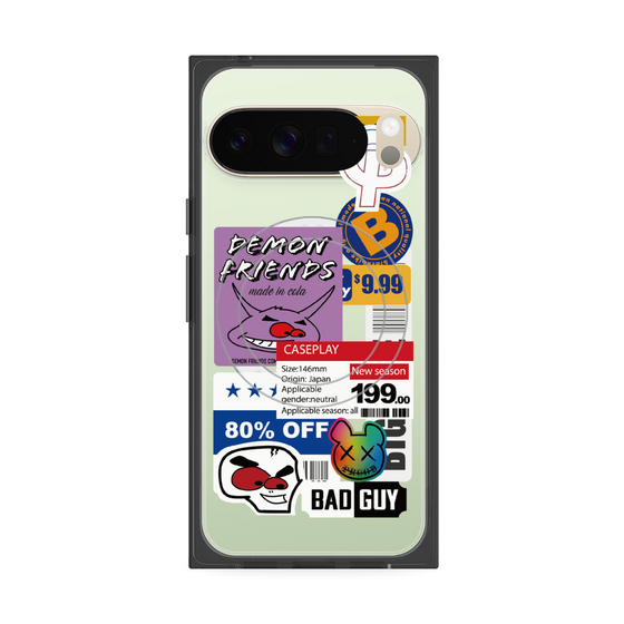 プレミアムスクエアケース with Pixelsnap［ Demon Friends Sticker .3 ］