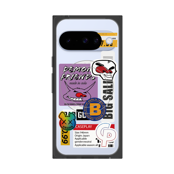 プレミアムスクエアケース with Pixelsnap［ Demon Friends Sticker .4 ］