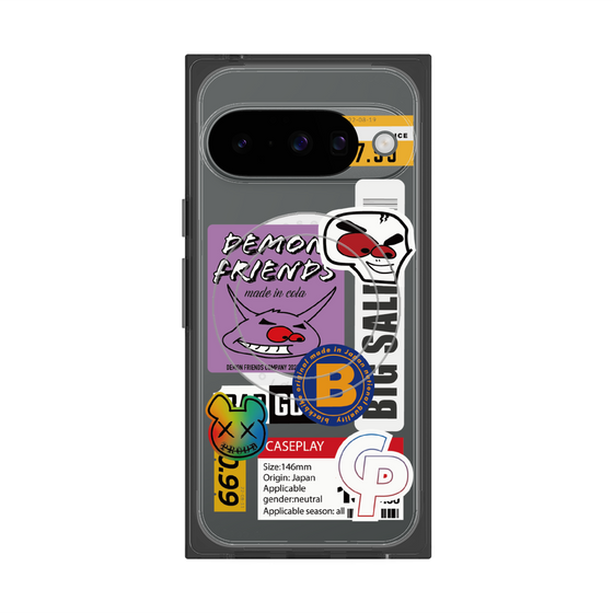 プレミアムスクエアケース with Pixelsnap［ Demon Friends Sticker .4 ］