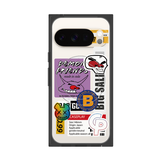 プレミアムスクエアケース with Pixelsnap［ Demon Friends Sticker .4 ］