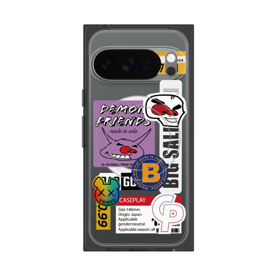 プレミアムスクエアケース with Pixelsnap［ Demon Friends Sticker .4 ］