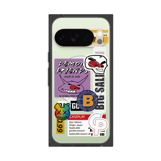 プレミアムスクエアケース with Pixelsnap［ Demon Friends Sticker .4 ］