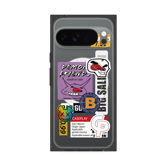 プレミアムスクエアケース with Pixelsnap［ Demon Friends Sticker .4 ］
