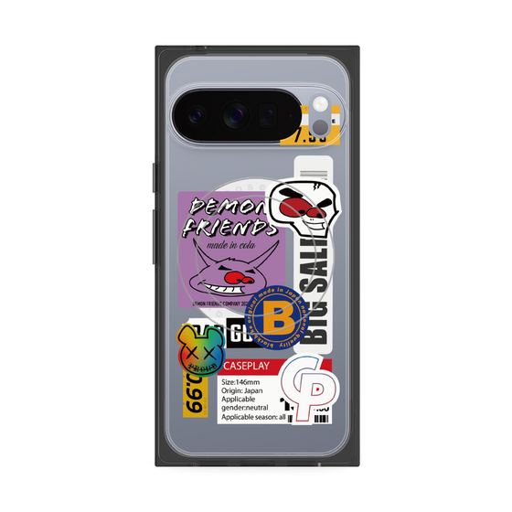 プレミアムスクエアケース with Pixelsnap［ Demon Friends Sticker .4 ］
