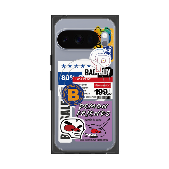 プレミアムスクエアケース with Pixelsnap［ Demon Friends Sticker .5 ］