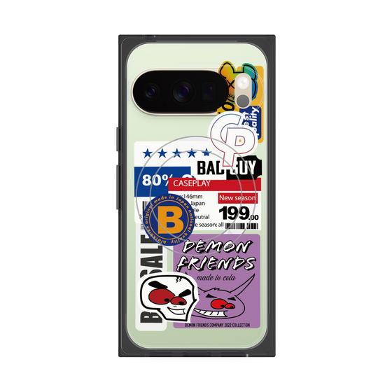 プレミアムスクエアケース with Pixelsnap［ Demon Friends Sticker .5 ］