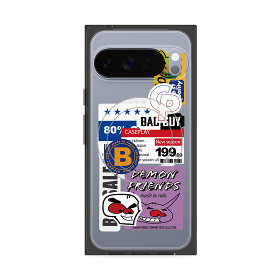 プレミアムスクエアケース with Pixelsnap［ Demon Friends Sticker .5 ］