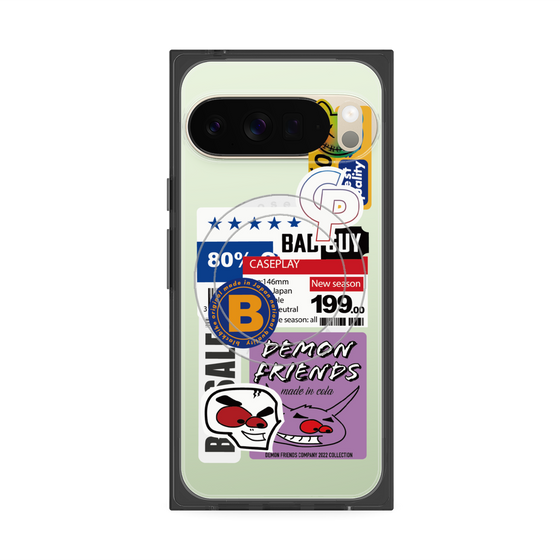 プレミアムスクエアケース with Pixelsnap［ Demon Friends Sticker .5 ］