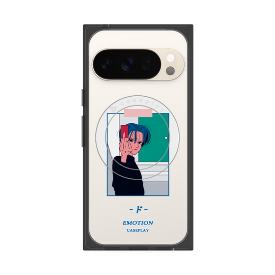 プレミアムスクエアケース with Pixelsnap［ 喜怒アイ楽 -怒- ］