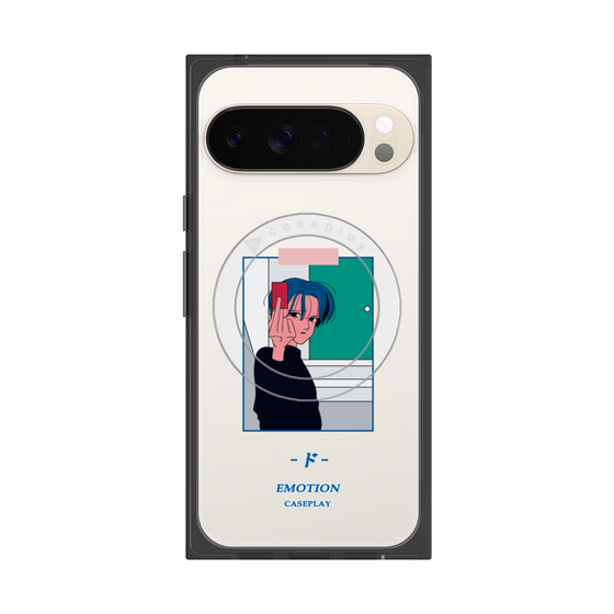 プレミアムスクエアケース with Pixelsnap［ 喜怒アイ楽 -怒- ］