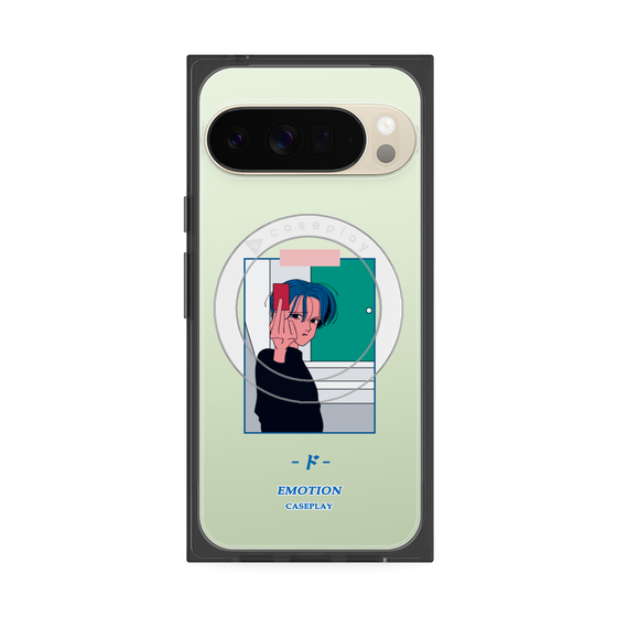 プレミアムスクエアケース with Pixelsnap［ 喜怒アイ楽 -怒- ］