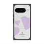 プレミアムスクエアケース with Pixelsnap［ LANVIN en Bleu Hearts Purple - ランバン ハート パープル ］