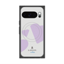 プレミアムスクエアケース with Pixelsnap［ LANVIN en Bleu Hearts Purple - ランバン ハート パープル ］