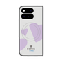 プレミアムスクエアケース with Pixelsnap［ LANVIN en Bleu Hearts Purple - ランバン ハート パープル ］