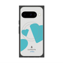 プレミアムスクエアケース with Pixelsnap［ LANVIN en Bleu Hearts Blue - ランバン ハート ブルー ］