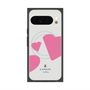 プレミアムスクエアケース with Pixelsnap［ LANVIN en Bleu Hearts Pink - ランバン ハート ピンク ］