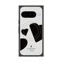 プレミアムスクエアケース with Pixelsnap［ LANVIN en Bleu Hearts Black - ランバン ハート ブラック ］