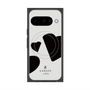 プレミアムスクエアケース with Pixelsnap［ LANVIN en Bleu Hearts Black - ランバン ハート ブラック ］
