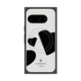 プレミアムスクエアケース with Pixelsnap［ LANVIN en Bleu Hearts Black - ランバン ハート ブラック ］
