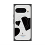 プレミアムスクエアケース with Pixelsnap［ LANVIN en Bleu Hearts Black - ランバン ハート ブラック ］