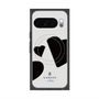 プレミアムスクエアケース with Pixelsnap［ LANVIN en Bleu Hearts Black - ランバン ハート ブラック ］
