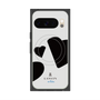 プレミアムスクエアケース with Pixelsnap［ LANVIN en Bleu Hearts Black - ランバン ハート ブラック ］
