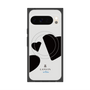プレミアムスクエアケース with Pixelsnap［ LANVIN en Bleu Hearts Black - ランバン ハート ブラック ］