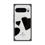 プレミアムスクエアケース with Pixelsnap［ LANVIN en Bleu Hearts Black - ランバン ハート ブラック ］