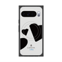 プレミアムスクエアケース with Pixelsnap［ LANVIN en Bleu Hearts Black - ランバン ハート ブラック ］
