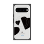 プレミアムスクエアケース with Pixelsnap［ LANVIN en Bleu Hearts Black - ランバン ハート ブラック ］