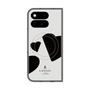 プレミアムスクエアケース with Pixelsnap［ LANVIN en Bleu Hearts Black - ランバン ハート ブラック ］