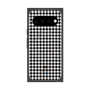 プレミアムスクエアケース with Pixelsnap［ Houndstooth Pattern Black with LANVIN en Bleu logo- ランバン 千鳥格子柄 ブラック ］
