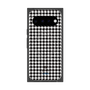 プレミアムスクエアケース with Pixelsnap［ Houndstooth Pattern Black with LANVIN en Bleu logo- ランバン 千鳥格子柄 ブラック ］