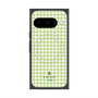 プレミアムスクエアケース with Pixelsnap［ Houndstooth Pattern Green with LANVIN en Bleu logo- ランバン 千鳥格子柄 グリーン ］